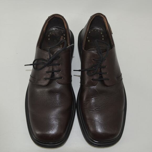 Mephisto Mens Dark Brown Dress Shoes Lace Up France Size 8 - Picture 10 of 14